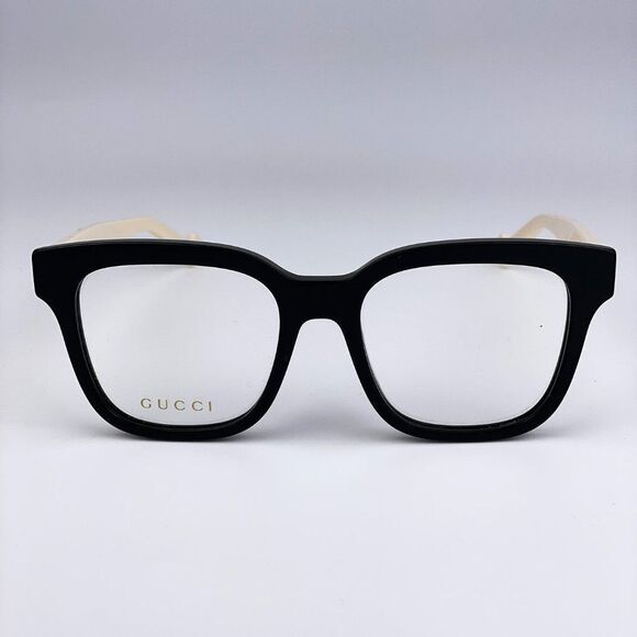 NEW Gucci GG0958O 005 Black White Square Unisex Eyeglasses - Picture 2 of 13